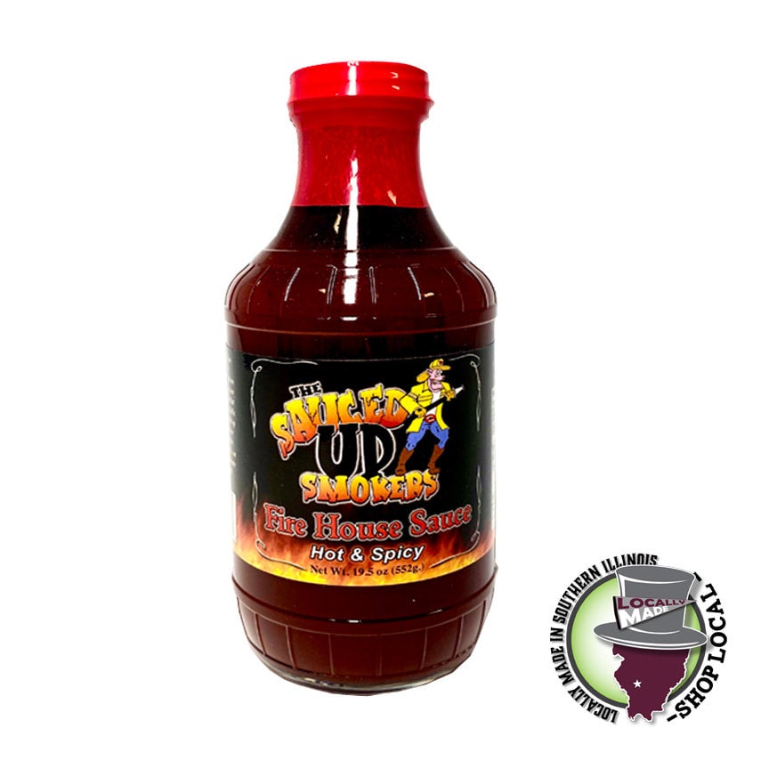 Firehouse BBQ Sauce Sauced Up Smokers 19.5oz Glass Bottle The